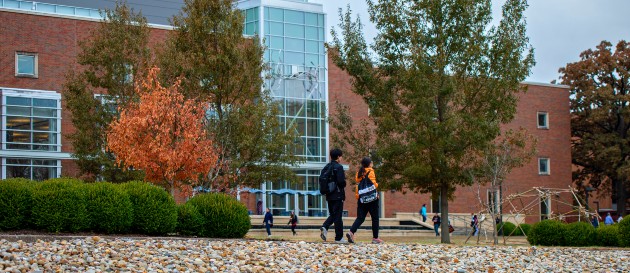 Walking students