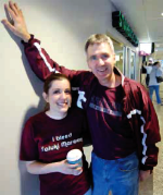 Gina Breen with her father, Tom