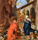 Der Paumgartner-Altar. Mittelstück: Geburt Christi, 1498-1504