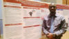 student with poster presentation